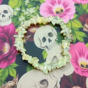 8mm Stunning Prehnite Chip Bracelet 💚